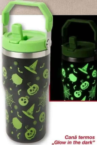 Kik Cană termos „Glow in the dark” 600ml