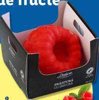 Deluxe Prăjitură în formă de fruct cu mousse de mango / fistic / zmeură 130 g / 105 g / 90 g