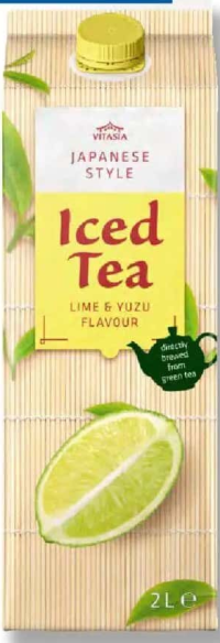 VITASIA Băutură răcoritoare pe bază de ceai verde, cu lime & yuzu 2 L