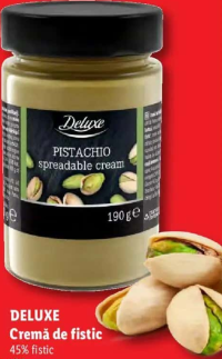 Deluxe Cremă de fistic 190 g