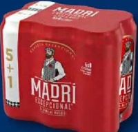 MADRI Bere blondă (5+1) x 0,5 L