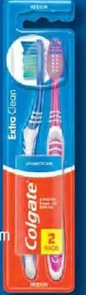 COLGATE Periuță de dinți Extra Clean Medium 2 bucăți