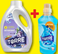TORRE Detergent gel pentru rufe 3,6 L și Balsam pentru rufe 1 L