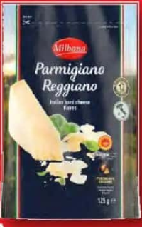 MILBONA Parmigiano Reggiano D.O.P. fâșii 125 g