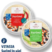 VITASIA Surimi în ulei cu iarbă lămâioasă și mentă / ardei iute 320 g