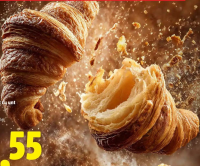 Croissant cu unt 24% unt 53 g