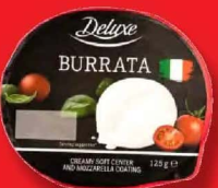 DELUXE Burrata din lapte de vacă 125 g