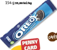 OREO Biscuiți Cacao Cremă Vanilie 154 g