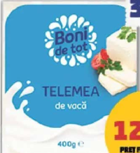Boni de tot Telemea din lapte de vacă 400 g
