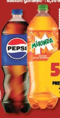 PEPSI REGULAR / MIRINDA PORTOCALE 1,25 l