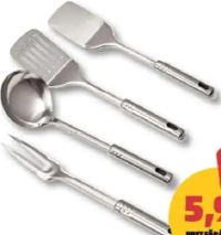 Ustensile pentru bucătărie inox, diverse variante