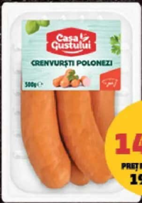 Casa Gustului Crenvurști Polonezi 500 g