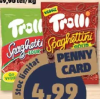 Trolli Spaghettini bomboane gumate cola/căpșuni 100 g
