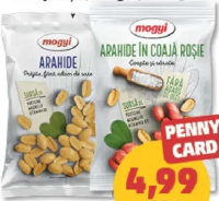 Mogyi Arahide decojite, prăjite și fără sare / în coajă roșie 150 g