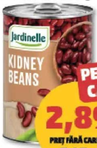 Jardinelle Fasole boabe kidney 410 g