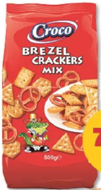 Croco Brezel & Crakers Mix 500 g