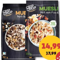 Crisp Crop Muesli diverse sortimente 750 g