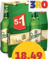 Staropramen Bere Blondă 5% alcool 6 x 330 ml