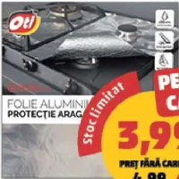 Oti Folie aluminiu protecție aragaz 60x60 cm