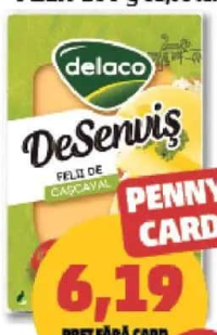 Delaco Desenviș Cașcaval felii 100 g