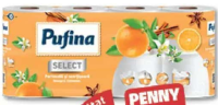 PUFINA HÂRTIE IGIENICĂ portocală & scorțișoară, 4 straturi, 8 role