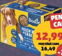 Bodie Hrană Umedă Pentru Câini vită și pui 12x100 g
