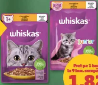 Whiskas Hrană umedă pentru pisici diverse sortimente 85 g