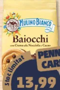 Mulino Bianco Baiocchi biscuiți alune 260 g