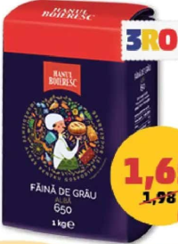Hanul Boieresc Făină Albă Tip 650 1 kg