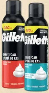 GILLETTE Original/Sensitive spumă de ras 250ml