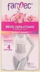 FARMEC benzi epilatoare pentru corp cu extract de orhidee 14buc