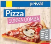 PRIVAT pizza cu șuncă și ciuperci 305g