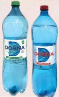 DORNA apă minerală carbogazoasă/plată, 2L