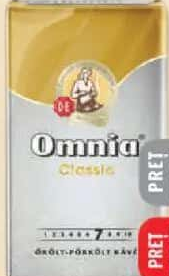 OMNIA Classic cafea prăjită, măcinată 250g