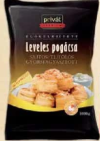 PRIVAT pogăcele din foietaj cu cașcaval și smântână 1kg