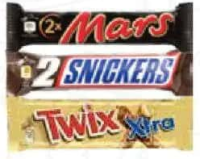 SNICKERS / MARS / TWIX Batoane de ciocolată 75 g / 70 g