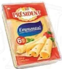 President Emmental felii 100 g