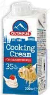Olympus Smântână de gătit 200 ml, 35% grăsime