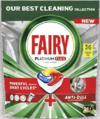 Fairy Platinum Detergent pentru mașina de spălat vase, 36 caps.
