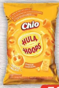 Chio Hula Hoops Snack din făină de porumb, cu gust de cașcaval/sos barbecue și miere/sare de mare ar