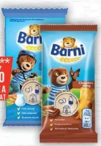 Barni Prăjitură cu lapte/cu cremă de ciocolată, 30g