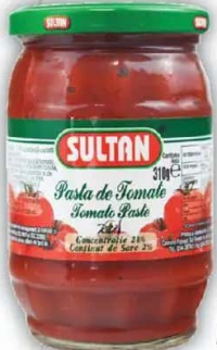 Sultan Pastă de tomate, 24% concentrație, 310g