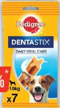 Pedigree Dentastix Hrană complementară pentru câini, 5-10 kg, 7 batoane, 110g