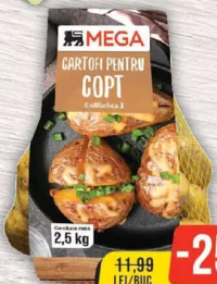 Mega Cartofi pentru copt, 2.5kg