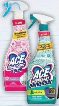 Ace Degresant cu clor, parfum trandafir / universal, lămâie, 650ml