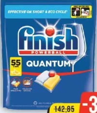Finish Quantum Detergent Lemon, 55 caps.