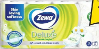 Zewa Deluxe Hârtie igienică, mușețel, 8 role, 3 str.