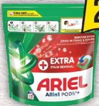 Ariel ExtraClean Detergent Ariel Allin1 Pods Extra Stain Removal 10 sp.