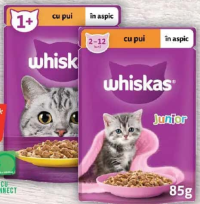 Whiskas Hrană umedă pentru pisici diverse sortimente 85g