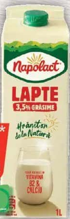 Napolact Lapte, 3.5% grăsime, 1L
